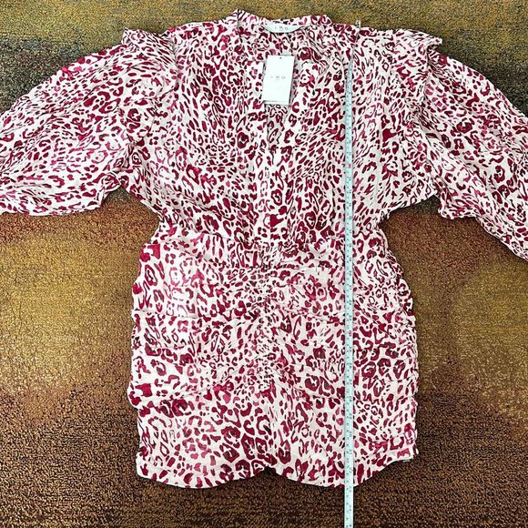 IRO Gira Dress Pink/White Size 40 - Picture 11 of 13